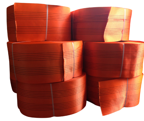 10 Ton Orange Polyester Sling Webbing