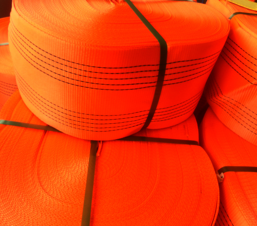 10 Ton Orange Polyester Sling Webbing