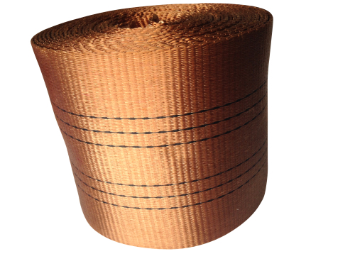 6 Ton Brown Polyester Sling Webbing