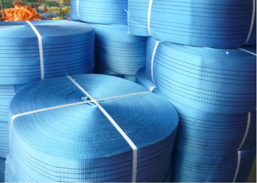 8 Ton Blue Polyester Sling Webbing