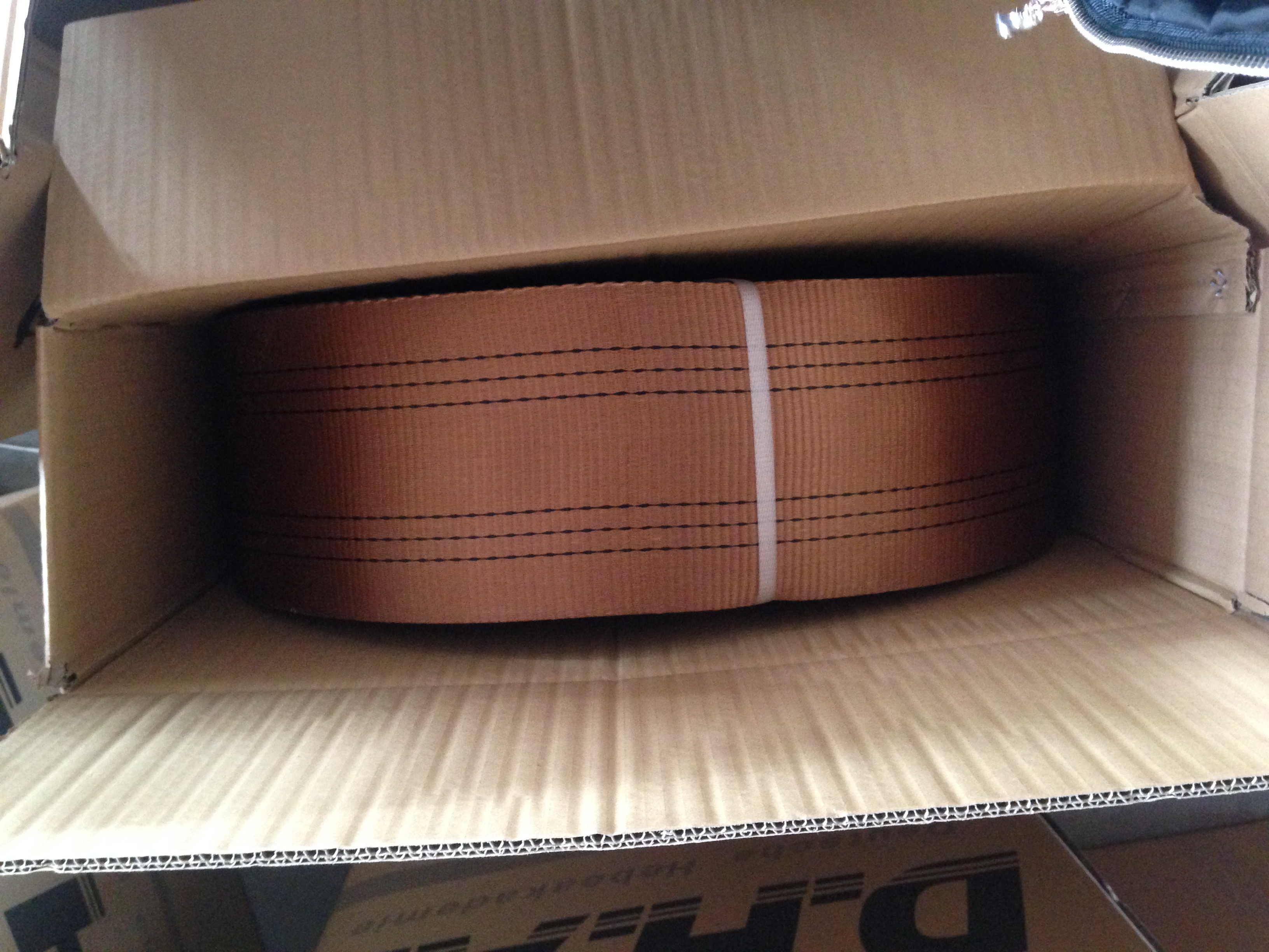 6 Ton Brown Polyester Sling Webbing