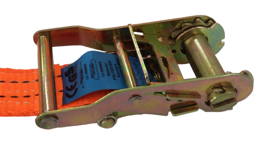 35mm 2000kg Ratchet tie down with double J hooks