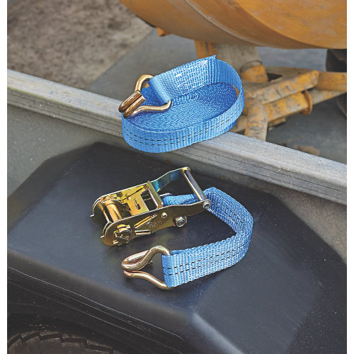 35mm 2000kg Ratchet strap with Double J hooks