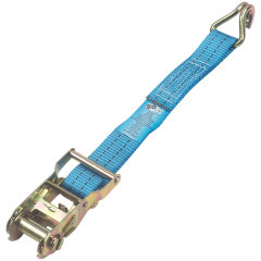35mm 2000kg Ratchet strap with Double J hooks