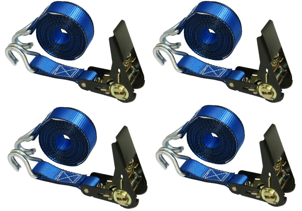 25mm x 1000kg ratchet tie down with Double J hooks