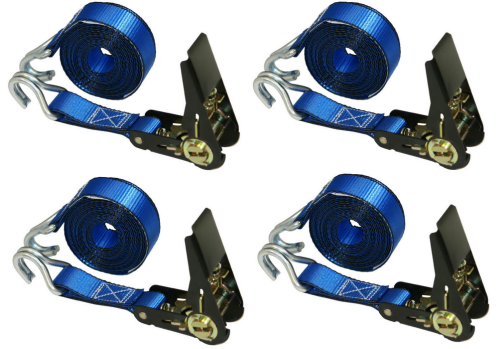 25mm x 1000kg ratchet tie down with Double J hooks
