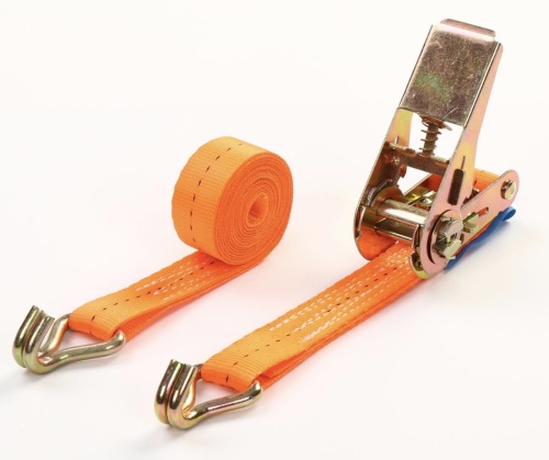 25mm x 800kg ratchet tie down with Double J hooks