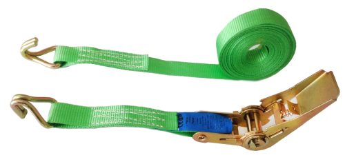 25mm x 800kg ratchet tie down with Double J hooks