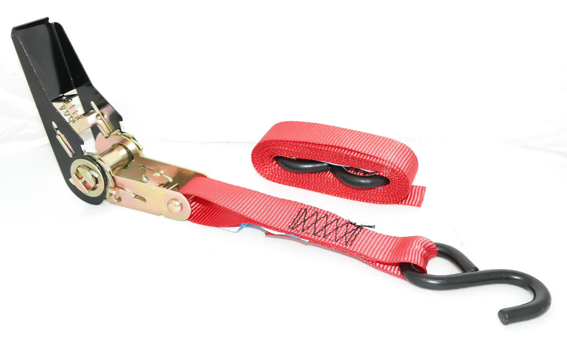 25mm Ratchet Tie down With Coated S-Hooks