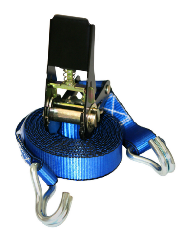 25mm x 1000kg ratchet tie down with Double J hooks
