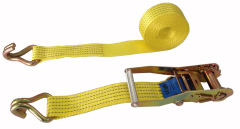 50mm 4ton ratchet tie down with Double J hooks