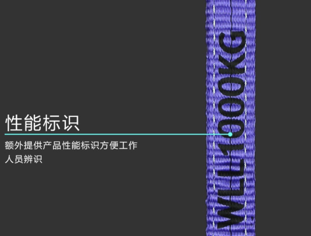 1000KG Polyester Flat Webbing Slings