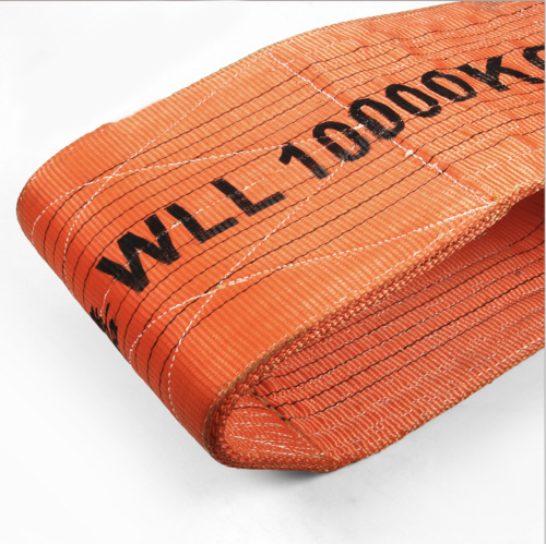 10000KG Polyester Flat Webbing Slings