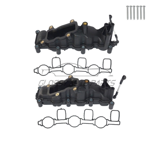 New 2 Intake Manifold Left Right For Audi Q7 A4 A6 VW TOUAREG PHAETON PORSCHE 2.7 3.0 TDI  059 129 711 CK 059 129 712