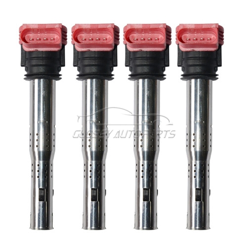 4Pack Ignition Coil For Audi R8 S3 A4 A5 A6 Golf 06E 905 115 A 06E 905 115 B 06E 905 115 C 06E 905 115 D 06E 905 115 E 06E 905 115 F