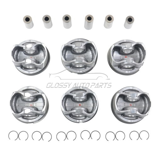 Pistons & Rings Set For Mercedes W204 W211 W212 R171 A209 C209 W203 S204 X204 2720304017 2720301018 2720300117 2720303717