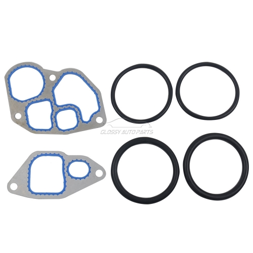 Diesel Oil Cooler Gasket Kit with O-rings For Ford E250 E350 E450 F250 F350 7.3L Diesel Engine 1815904C2 F4TZ6A636A 1C3Z6A642AA 904225 1C3Z6C610BA F7T