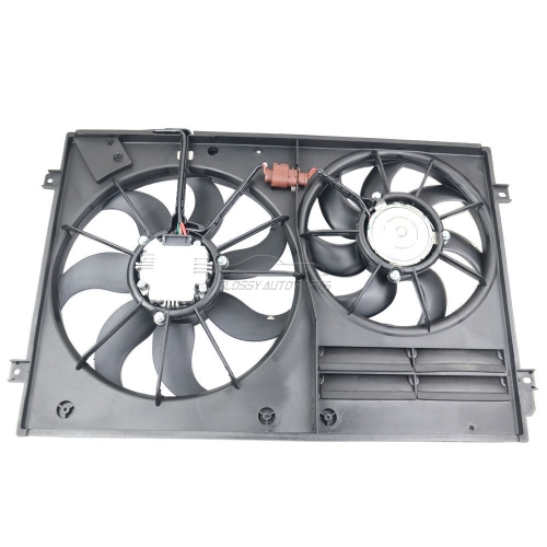 AC Radiator Fan &Damper for AUDI A3 TT VW GTI Eos Golf Seat Passat CC 1K0121205AB 1K0121205AD 1K0121205G 1K0121205J 1K0121207AD