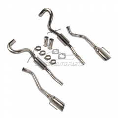 Dual Catback Exhaust Mustang V8 4.6L ONLY 4" Tip OD Exhaust Downpipe