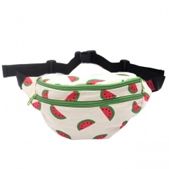 Fanny Pack Watermelon Hip Bag Waist Bag Canvas Bum Belt Hip Pouch Bags