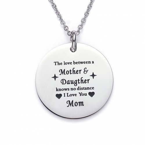LParkin Mothers Necklace The Love Between A Mother & Daughter Knows No Distance Necklace I Love You Mom Necklaces