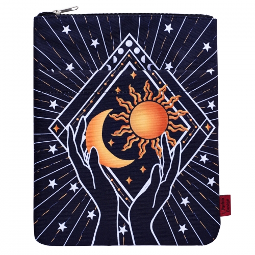 Astrology Book Sleeve with Zipper for Paperbacks, 11 X 8.5 Inch, Bookish Gift