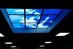 3D Version blue sky and white cloud led panel light