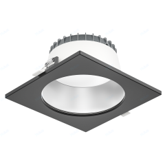 DLU1-F-SB-8 Schwarzer quadratischer Rahmen für 8-Zoll-Downlight