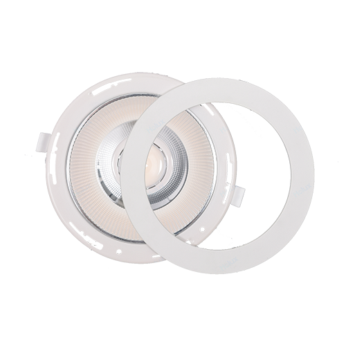 DLU1-F-RW-6 White Round Frame For 6 Inch Downlight