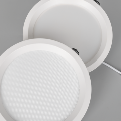 DLH1-8-DP3C-3CCT IP44 120LM/W 22/24/26/28 W 2530/2760/3120/3360 lm Microprism Diffuser  Wattage adjustable and CCT adjustable LED Downlight