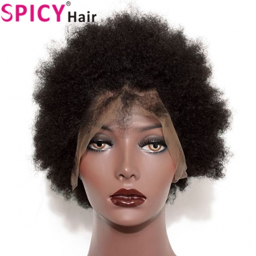 Spicyhair 180% density  shipping free no shed no tangle Afro kinkycurly bob wig