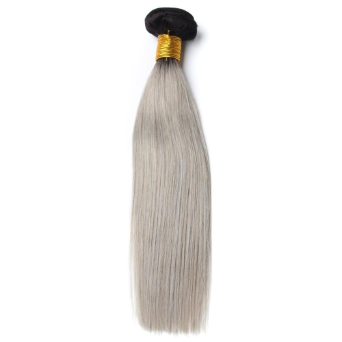 Spicyhair 100% Tangle Free 1b/grey Straight Bundles