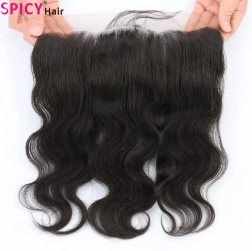 Spicyhair 100% DHL Free Shipping  Tanglefree 13x4 Bodywave Frontal