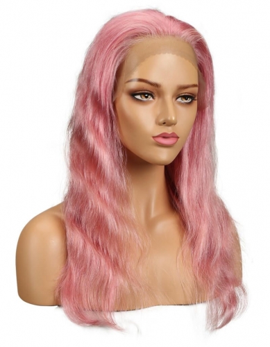 Spicyhair Good Quality&Cheap Pink bodywave lace front wig