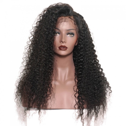 Spicyhair High Quality No shedding kinkycurly 360 human hair lace wig