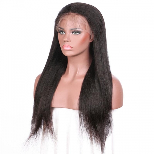 Spicyhair 100% Pre-plucked no shedding Natural Looking kinky straight lace front wig