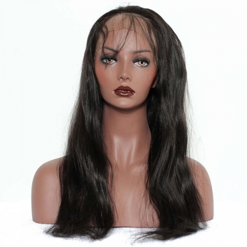 Spicyhair Virgin cabello humano sin derrame recto 360 frontal