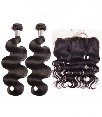 Spicyhair DHL free shipping 2 bodywave Bundles with 1 piece 13×4 lace frontal