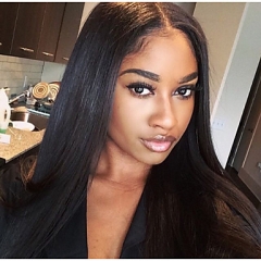 Spicyhair 200% density seamless supprised you Silky straight human hair full lace wig