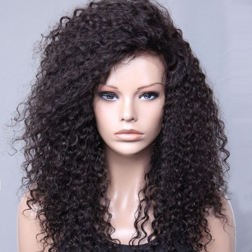 Spicyhair 180% free shipping selling directly from factory Supper Curly lace front wig