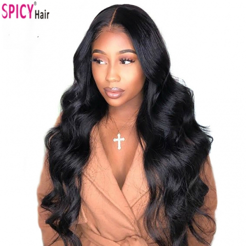 Spicyhair  12A Sexy Lady Looking bodywave lace front wig best quality human hair with good price.