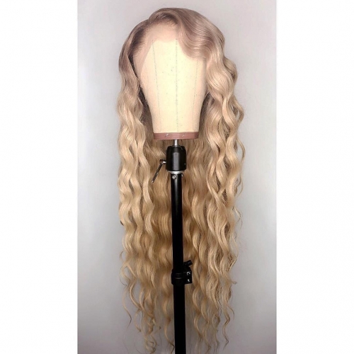 Spicyhair 150% DENSITY  Best Quality  Golden Rose tangle free Deep Wave full lace wig 100% Real HumanWig transparent lace wig selling directly from fa