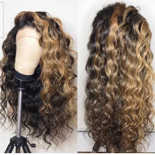 Spicyhair 150% density Fashional Looking Umbre  Water Wave full lace wig best quality with affordable price no shedding and tangle free.