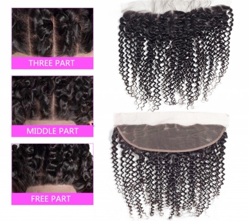 Spicyhair 12A Top Quality 100% Human Hair Kinky Curly Frontal Tanglefree no shedding
