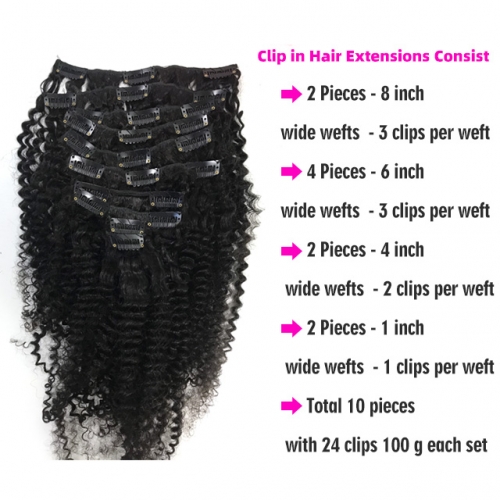 Spicyhair 100%  Good Quality Virgin human  clip-in hair extensions.
