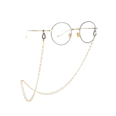 سلسلة نظارة ذهبية حلقتين