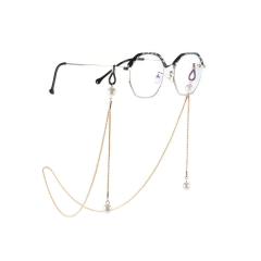 سلسلة نظارة ذهبية وفضية ثخينة