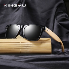 نظارات شمسية ماركة شينيو تصميم انيق بايطار خشبي