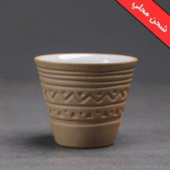اكواب قهوة سيراميك نقوش تراثية سعودية
