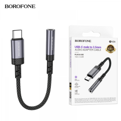 سلك من شركة بوروفون موصل صوت مقاس 3.5 مل الى تايب سي